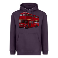 Plum double decker bus Heavyweight Hoodie - Artiststas