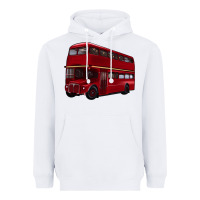 White double decker bus Heavyweight Hoodie - Artiststas