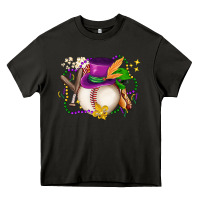 Asphalt mardi gras baseball Heavy Core Tee - LillyAllenDesigns