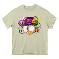 Mossy mardi gras baseball Heavy Core Tee - LillyAllenDesigns