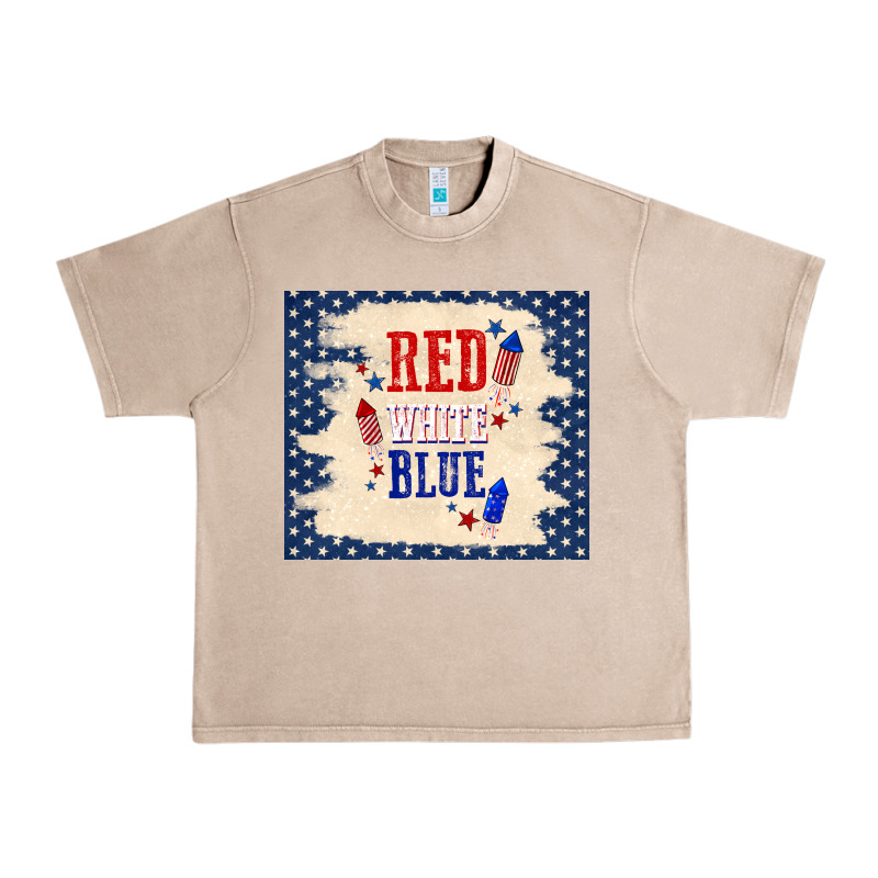 Red White Blue Urban Heavy Tee by TumblerDesignByShophia | Teevron