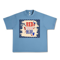 Pebble Blue red white blue Urban Heavy Tee - TumblerDesignByShophia