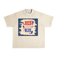 Sandshell red white blue Urban Heavy Tee - TumblerDesignByShophia