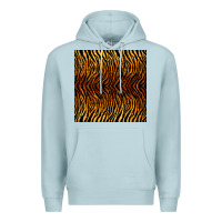 Blue Mist tiger seamless pattern Premium Hoodie - BundleAndBundleShop