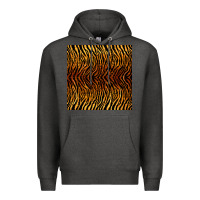 Charcoal Heather tiger seamless pattern Premium Hoodie - BundleAndBundleShop