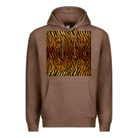 Chestnut tiger seamless pattern Premium Hoodie - BundleAndBundleShop