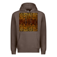 Coffee tiger seamless pattern Premium Hoodie - BundleAndBundleShop