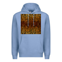 Colony Blue tiger seamless pattern Premium Hoodie - BundleAndBundleShop