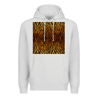 Dove Grey tiger seamless pattern Premium Hoodie - BundleAndBundleShop