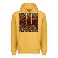 Mustard tiger seamless pattern Premium Hoodie - BundleAndBundleShop
