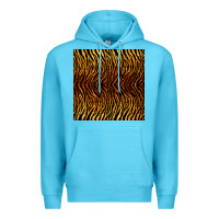 Ocean Blue tiger seamless pattern Premium Hoodie - BundleAndBundleShop