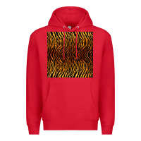 Red tiger seamless pattern Premium Hoodie - BundleAndBundleShop