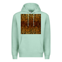 Seafoam tiger seamless pattern Premium Hoodie - BundleAndBundleShop