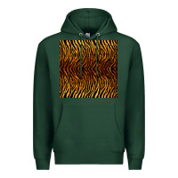 Sports Green tiger seamless pattern Premium Hoodie - BundleAndBundleShop