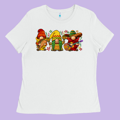 Cinco De Mayo Gnomies Ladies Tee Designed By Barkaloodesign