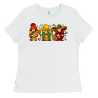 White cinco de mayo gnomies Ladies Tee - BarkalooDesign