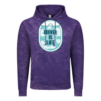 Cloud Purple Travel Is Life Funny Traveling Gift Vintage Hoodie - minhPixels
