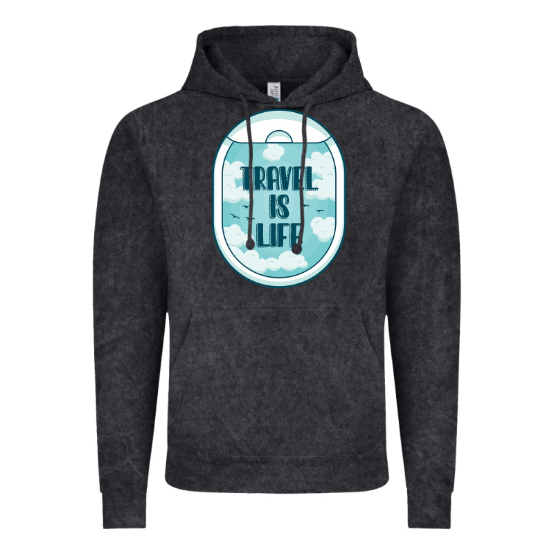 Travel Is Life Funny Traveling Gift Vintage Hoodie by minhPixels | Teevron