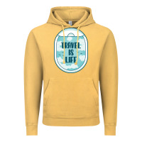 Vintage Mustard Travel Is Life Funny Traveling Gift Vintage Hoodie - minhPixels