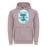 Vintage Zinc Travel Is Life Funny Traveling Gift Vintage Hoodie - minhPixels