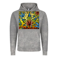 Cloud Rock stained glass weed Vintage Hoodie - TumblerDesignByShophia