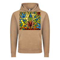 Vintage Coffee stained glass weed Vintage Hoodie - TumblerDesignByShophia