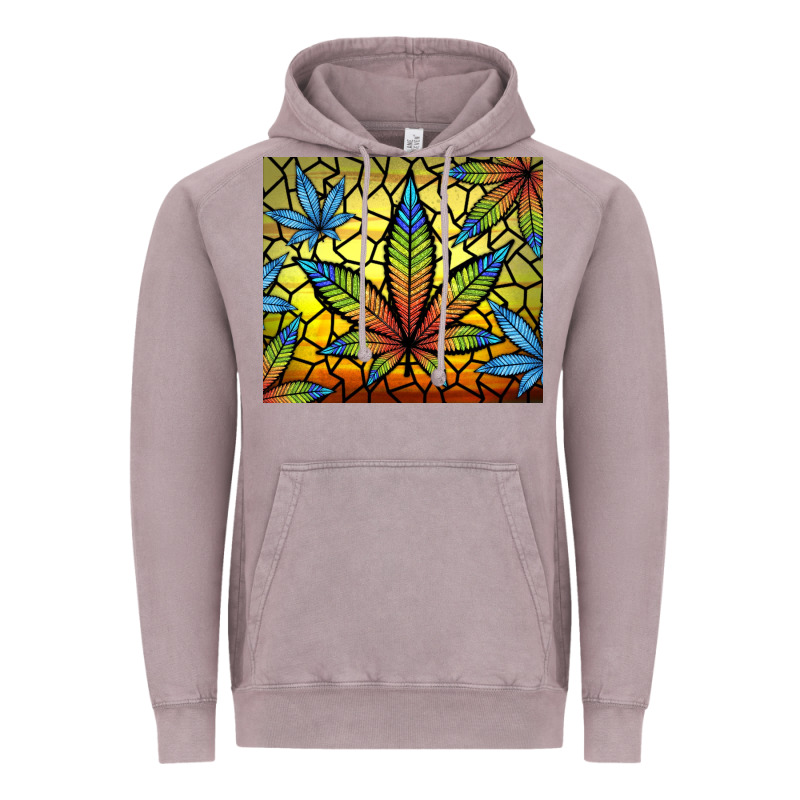 Stained Glass Weed Vintage Hoodie by TumblerDesignByShophia | Teevron