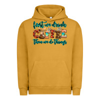 Pigment Peanut Butter first we drink coffee then we do things Urban Hoodie - AdoDesignShop