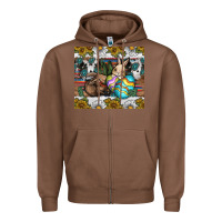 Chestnut easter Zipper Hoodie - CowhideDigitalArt