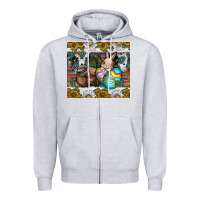 Heather Grey easter Zipper Hoodie - CowhideDigitalArt