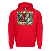 Red easter Zipper Hoodie - CowhideDigitalArt
