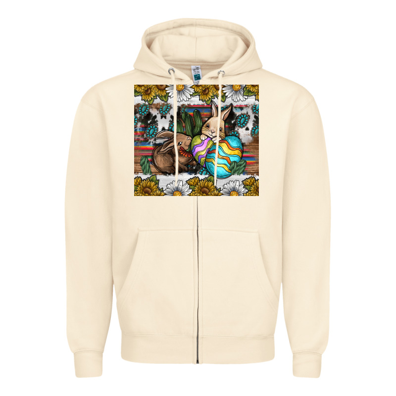 Easter Zipper Hoodie by CowhideDigitalArt | Teevron