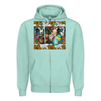 Seafoam easter Zipper Hoodie - CowhideDigitalArt