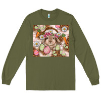 Army Green Easter Bunny tumbler Easter Day Long Sleeve Tee - HowdyJamesFarm
