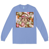 Colony Blue Easter Bunny tumbler Easter Day Long Sleeve Tee - HowdyJamesFarm