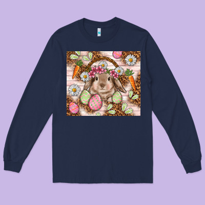 Easter Bunny Tumbler Easter Day Long Sleeve Tee Designed By Howdyjamesfarm