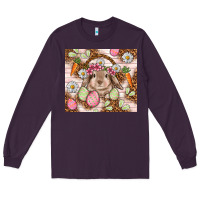 Plum Easter Bunny tumbler Easter Day Long Sleeve Tee - HowdyJamesFarm