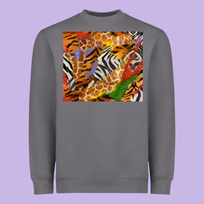 Safari Patterns Tumbler Heavyweight Sweatshirt Designed By Bundleandbundleshop