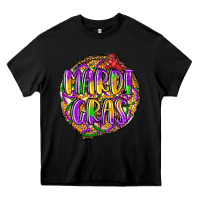 Black mardi gras Heavy Core Tee - LillyAllenDesigns