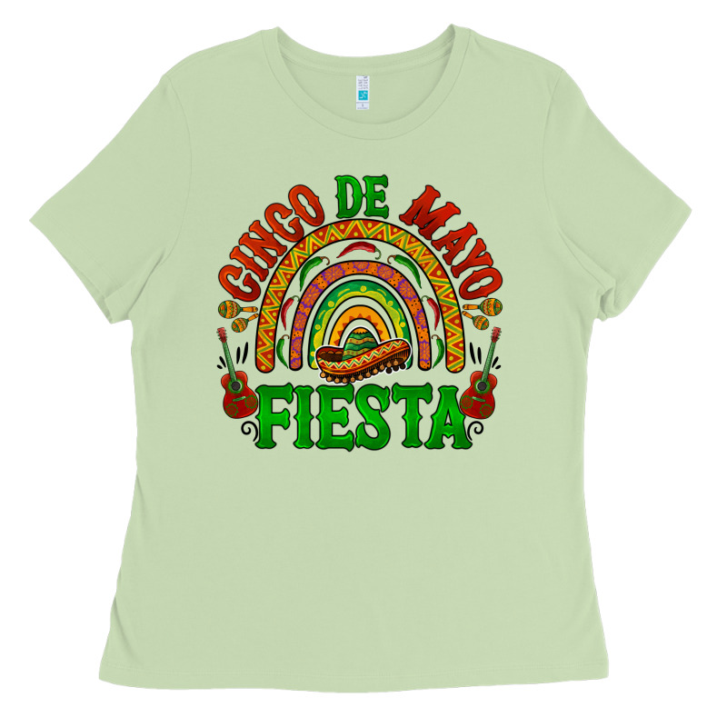 Cinco De Mayo Fiesta Rainbow Ladies Tee by BarkalooDesign | Teevron