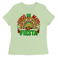 Matcha cinco de mayo fiesta rainbow Ladies Tee - BarkalooDesign