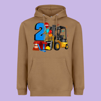 Forklift Birthday Two Heavyweight Hoodie Designed By Artiststas