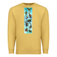 Antique Gold dinosaurs pen wrap Premium Sweatshirt - Artiststas