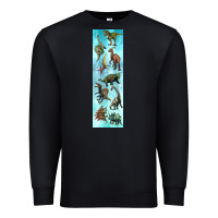 Black dinosaurs pen wrap Premium Sweatshirt - Artiststas