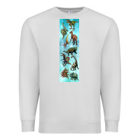 Dove Grey dinosaurs pen wrap Premium Sweatshirt - Artiststas