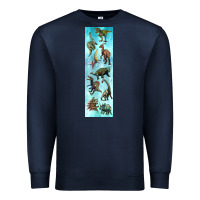 Navy dinosaurs pen wrap Premium Sweatshirt - Artiststas