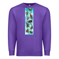 Purple dinosaurs pen wrap Premium Sweatshirt - Artiststas