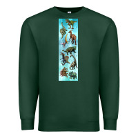 Sports Green dinosaurs pen wrap Premium Sweatshirt - Artiststas