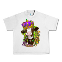 Lunar Rock Mardi Gras Cow Urban Heavy Tee - HowdyJamesFarm