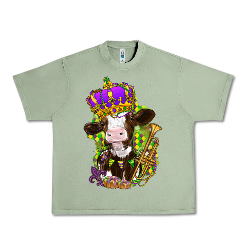 Mardi Gras Cow Urban Heavy Tee by HowdyJamesFarm | Teevron